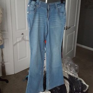 Paris Blues Faded Blue Flare Cut Jeans